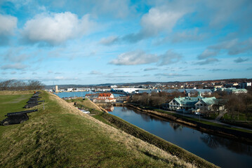 City view from fortress