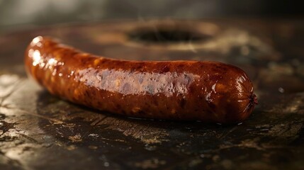 A delicious hot dog sitting on a metal pan, perfect for food concepts