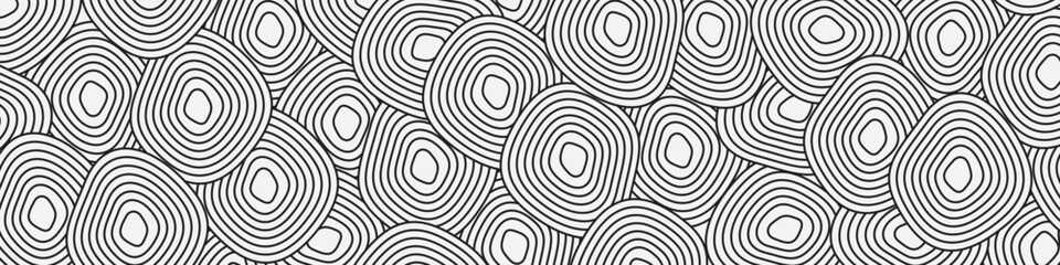 Fototapeta na wymiar Doodle circle Pattern design. geometric pattern. radial frames, border templates, design elements. doodle style stripes, thin and wide lines.