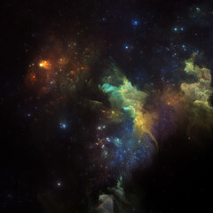 Colorful Nebulous Space