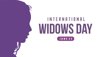 international widows day vector illustration design