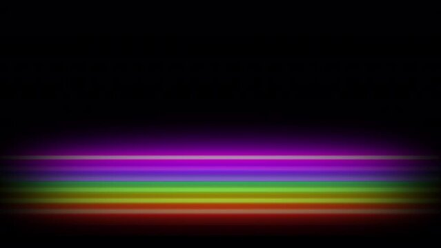 Horizontal Rainbow Bands [4K] 10 secs