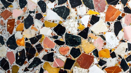 Colorful Terrazzo: Vibrant Natural Stone Texture for Tiles & Flooring