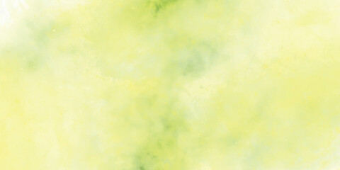 Watercolor background. Green yellow watercolor background texture. Background with space for text. Modern green background with watercolor.