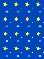 Retro pop patterns. blue background