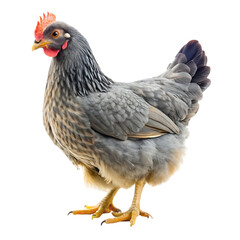 Fototapeta premium cute chicken in flat cartoon style