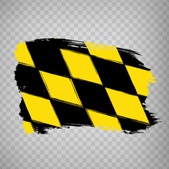 Flag of Munich brush strokes. Flag Munich is the city of Germany on transparent background for your web site design, app, UI.  EPS10.