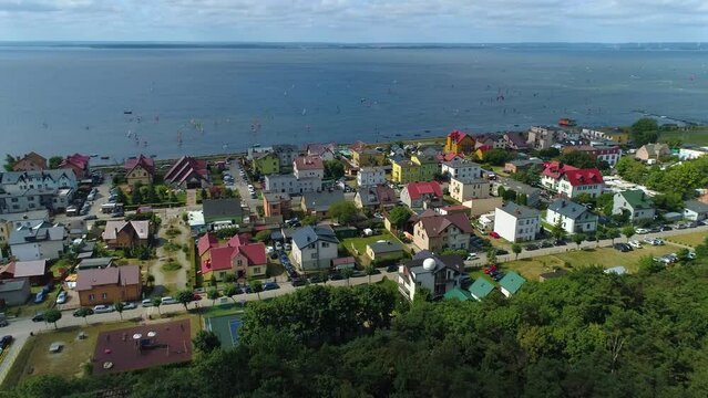 Beautiful Landscape Chalupy Piekny Krajobraz Aerial View Poland