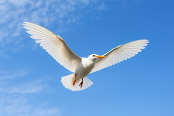 Obraz premium white heron in flight.