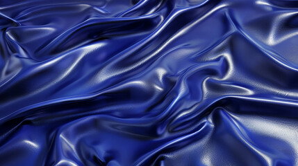 An expanse of seamless, cobalt blue leather, where the vivid, electric hues pulse with energy. 32k, full ultra HD, high resolution - obrazy, fototapety, plakaty