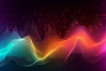 Vibrant Fiber Optics Colorful Technological Background