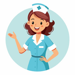 beautiful-nurse-presenting--illustration-of-a-fema