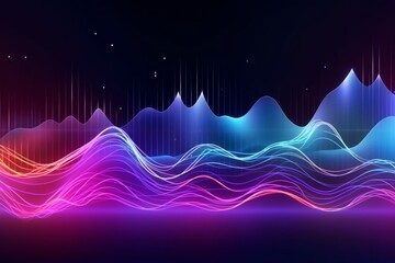 Vibrant Fiber Optics Colorful Technological Background