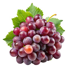 Fototapeta premium Grape fruits isolated on transparent background