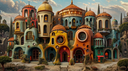 Enchanted Village of Whimsical Architecture