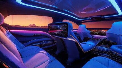 Inside of Car Showing Dashboard