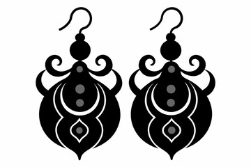 earrings vector silhouette 