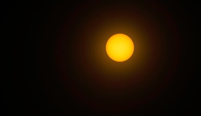 Sun with sunspots