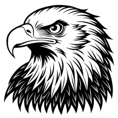 bald eagle silhouette vector illustration svg file