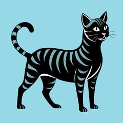 Fototapeta na wymiar black and white cat