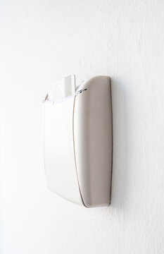 Hotel key card reader with card for powering electricity.