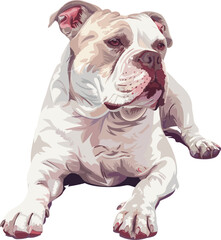 Bully Dog cute art vector adorable illlustration