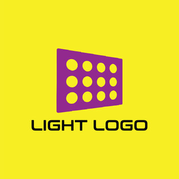 led light home logo design vector