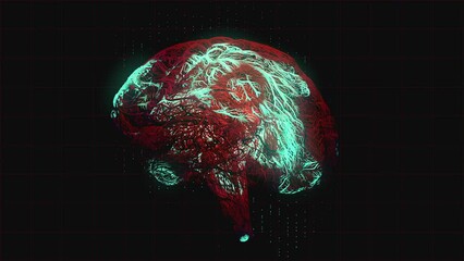 animation of brain energy - Powered by Adobe