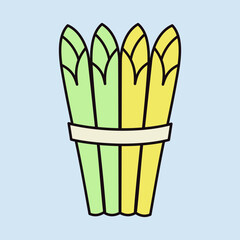 Asparagus isolated vector icon. Vegetable sign - 779170219