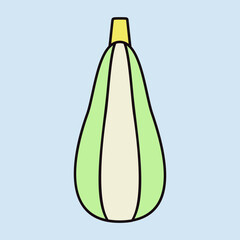 Zucchini isolated vector icon. Vegetable sign - 779170848