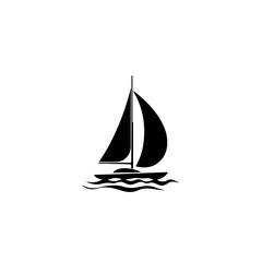 black sailboat on water