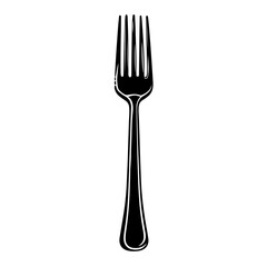 silhouette of fork