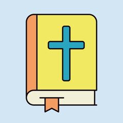 Holy bible wedding isolated vector icon - 779173290