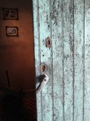 old door with lock