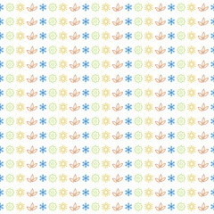 Seamless wallpaper pattern with seasons icons