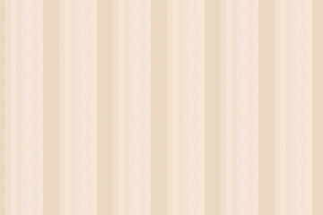Obraz premium Textured vertical fabric background, vertical seamless texture lines. Fashionable stripe vector pattern textile in light and sea shell colors.