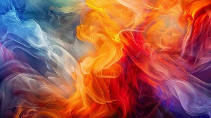 Obraz premium abstract colorful background with flames