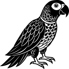 parrot silhouette vector illustration svg file