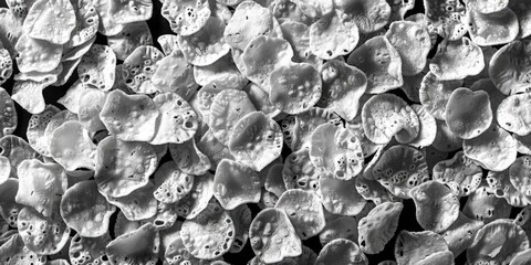 Black and white image of a flower bouquet, suitable for various design projects