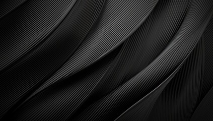 Abstract background with wavy black and grey shapes. 