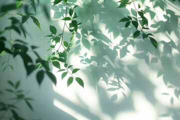 Close up of a plant on a wall, suitable for interior design projects