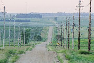 Obraz premium country road in Minnesota
