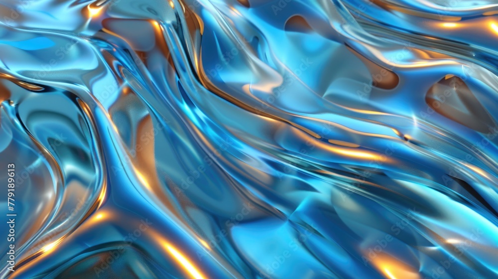 Aufkleber A close up view of a shiny surface. Ideal for backgrounds or textures
