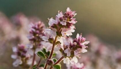 Nature's Palette: Detailed Close-Up of Ornamental Oregano Blossoms