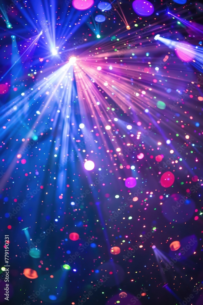 Aufkleber a bunch of lights floating in the air, suitable for various concepts and designs