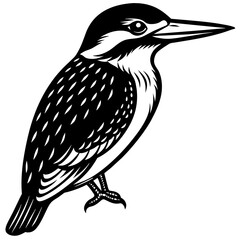 kingfisher silhouette vector illustration svg file
