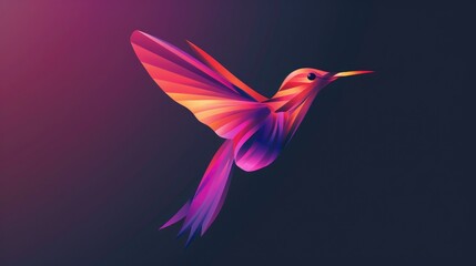 A vibrant bird soaring through the sky. Perfect for nature or wildlife themes