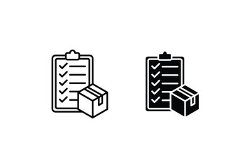 Inventory Control icon. Monochrome simple Business Management icon for templates, vector illustration