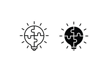 problem solving icon. business line icon style. vector illustration