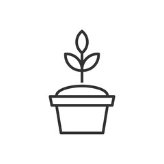 Planting Icon Sign Symbol Vector